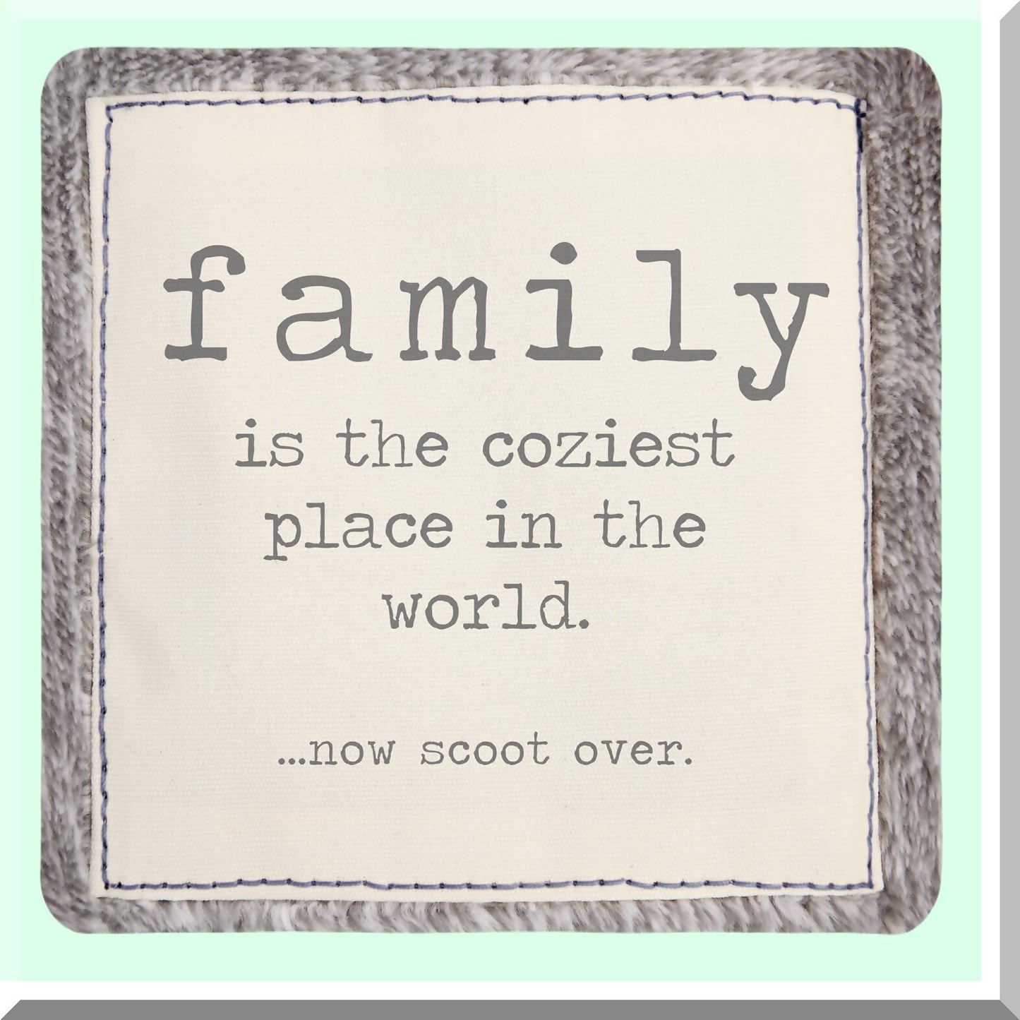 Ultimate Comfort Grey 60x70 Polyester Knit Family Throw Blanket