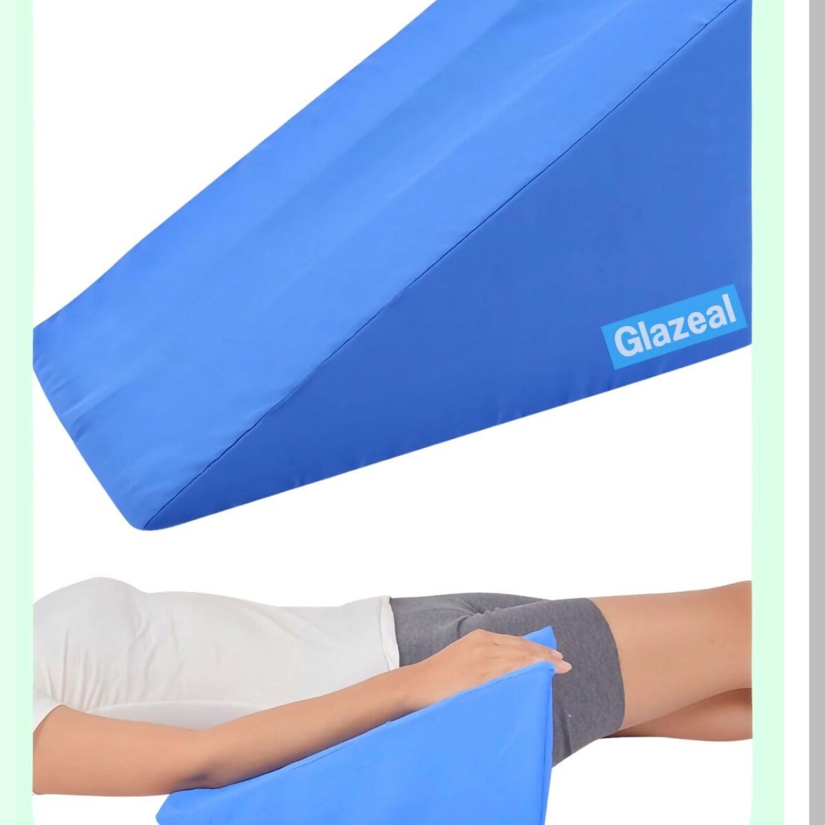 ElevateEase Orthopedic Arm Support Wedge - Post Surgery Recovery Pillow with Removable Case for Leg and Elbow Comfort - Ergonomic Hand Rest Sponge for Sleeping