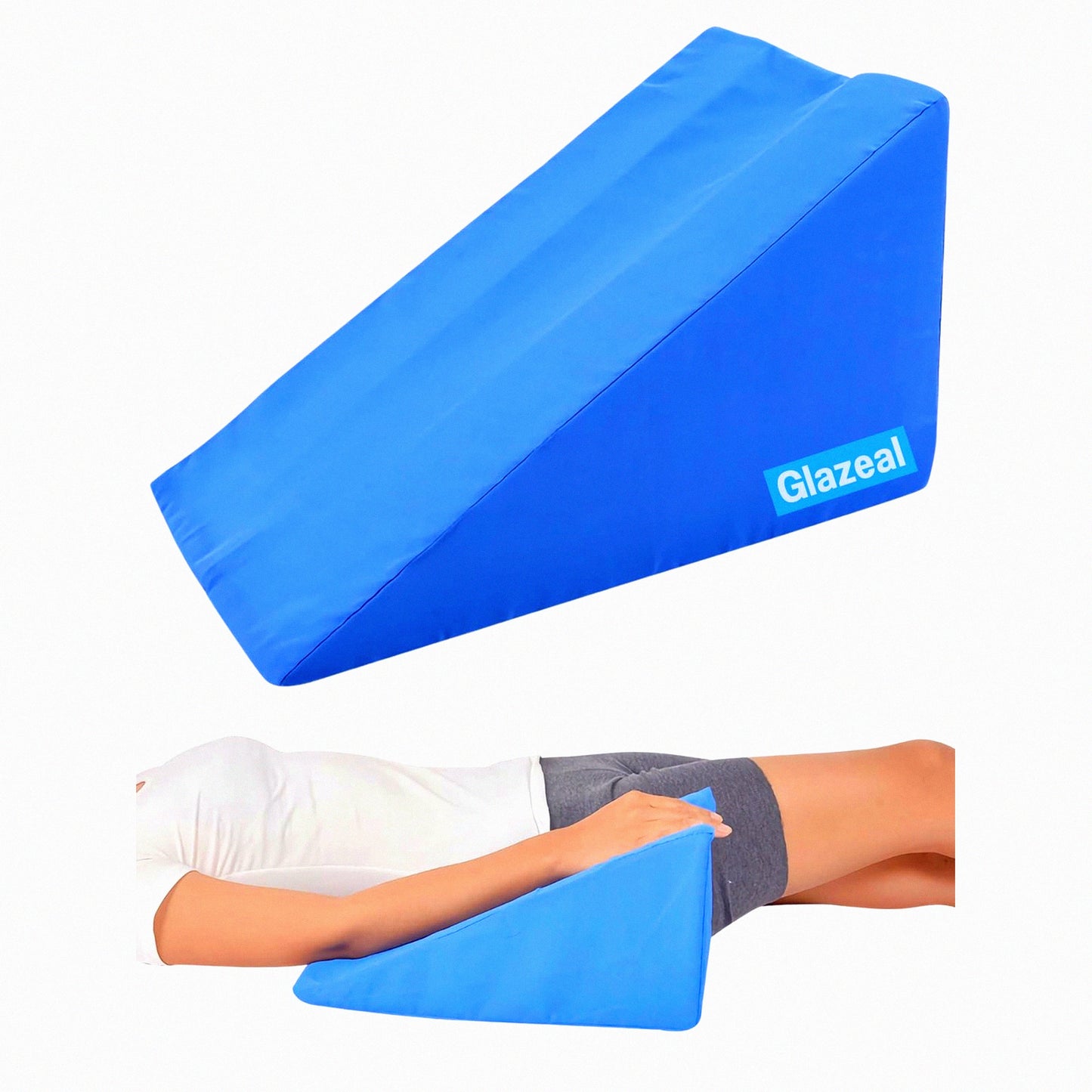 ElevateEase Orthopedic Arm Support Wedge - Post Surgery Recovery Pillow with Removable Case for Leg and Elbow Comfort - Ergonomic Hand Rest Sponge for Sleeping