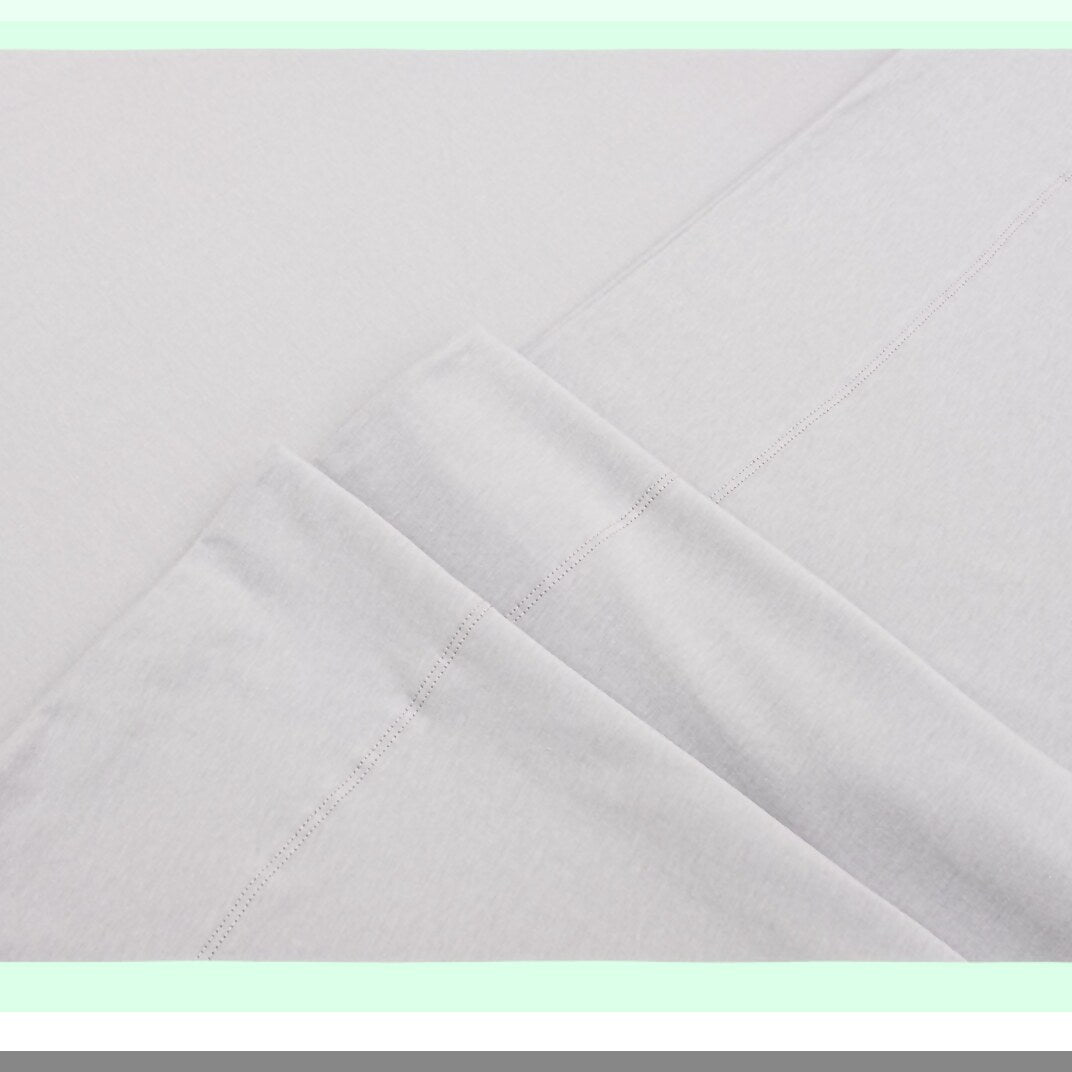 UltraSoft Cotton Jersey Bed Sheet Set - CozyFit 4 Piece All Season Bedding - Extra Soft & Comfy Sheets - Gray California King Size - Breathable & Easy Care - LuxeSleep Essentials
