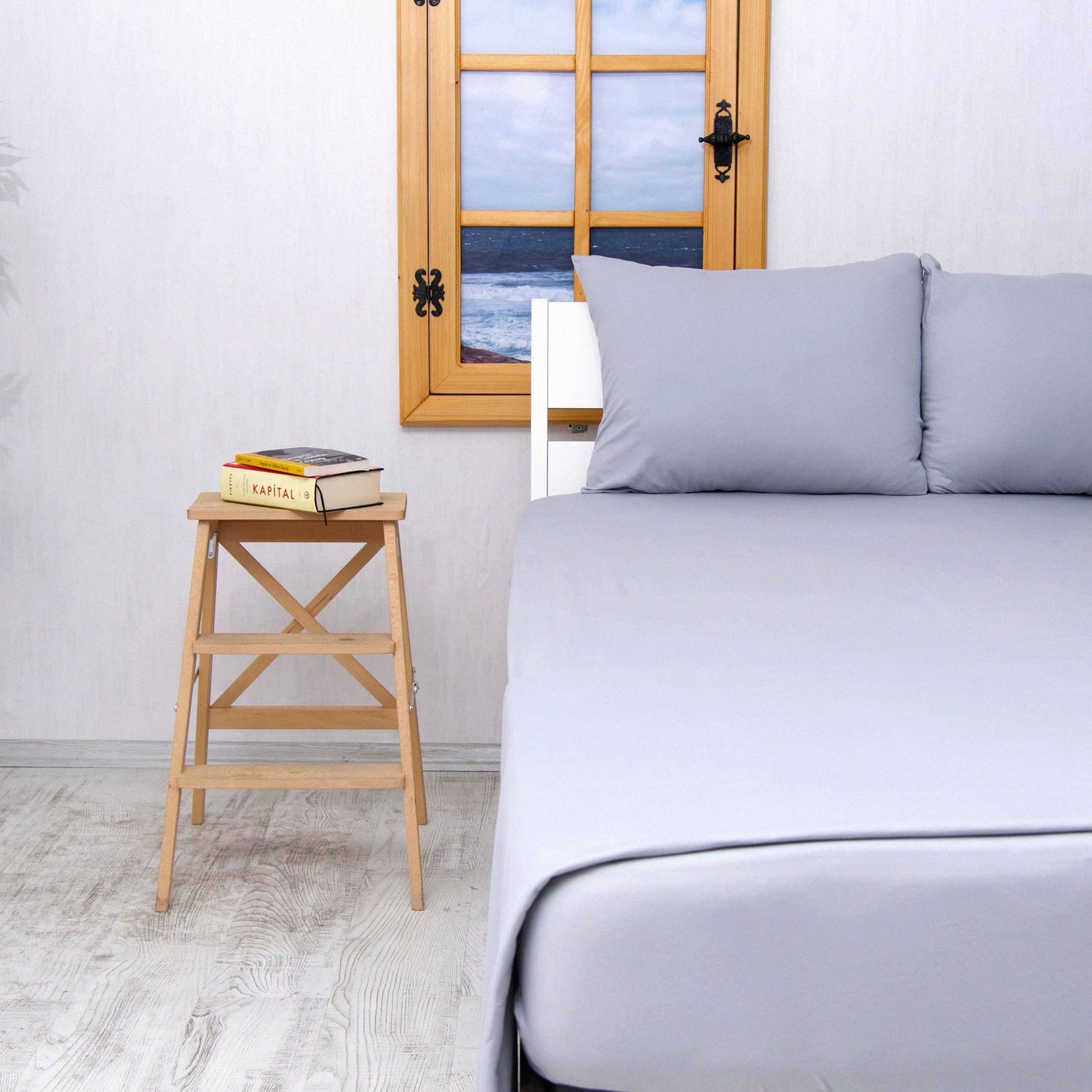 UltraSoft Cotton Jersey Bed Sheet Set - CozyFit 4 Piece All Season Bedding - Extra Soft & Comfy Sheets - Gray California King Size - Breathable & Easy Care - LuxeSleep Essentials