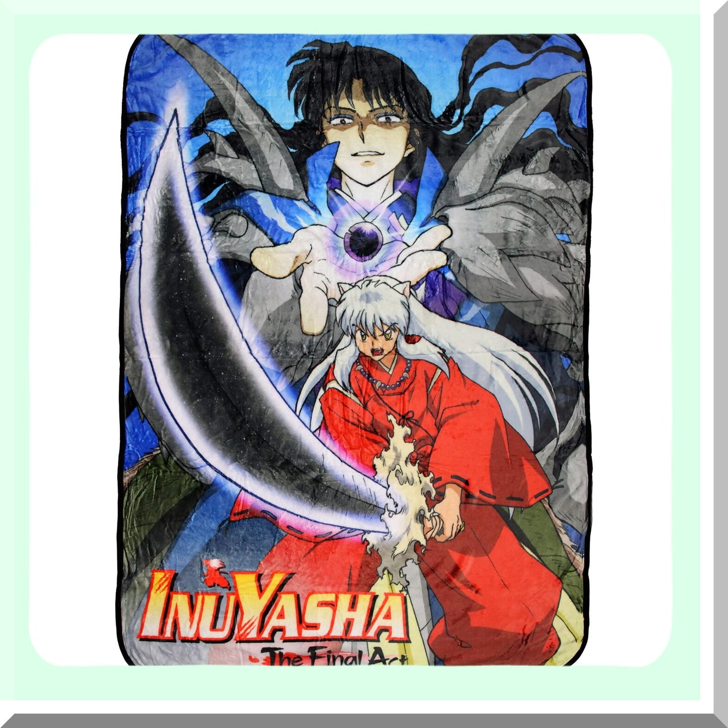 Inuyasha Final Act Plush Fleece Throw Blanket - Cozy 45" x 60" Anime Naraku Design