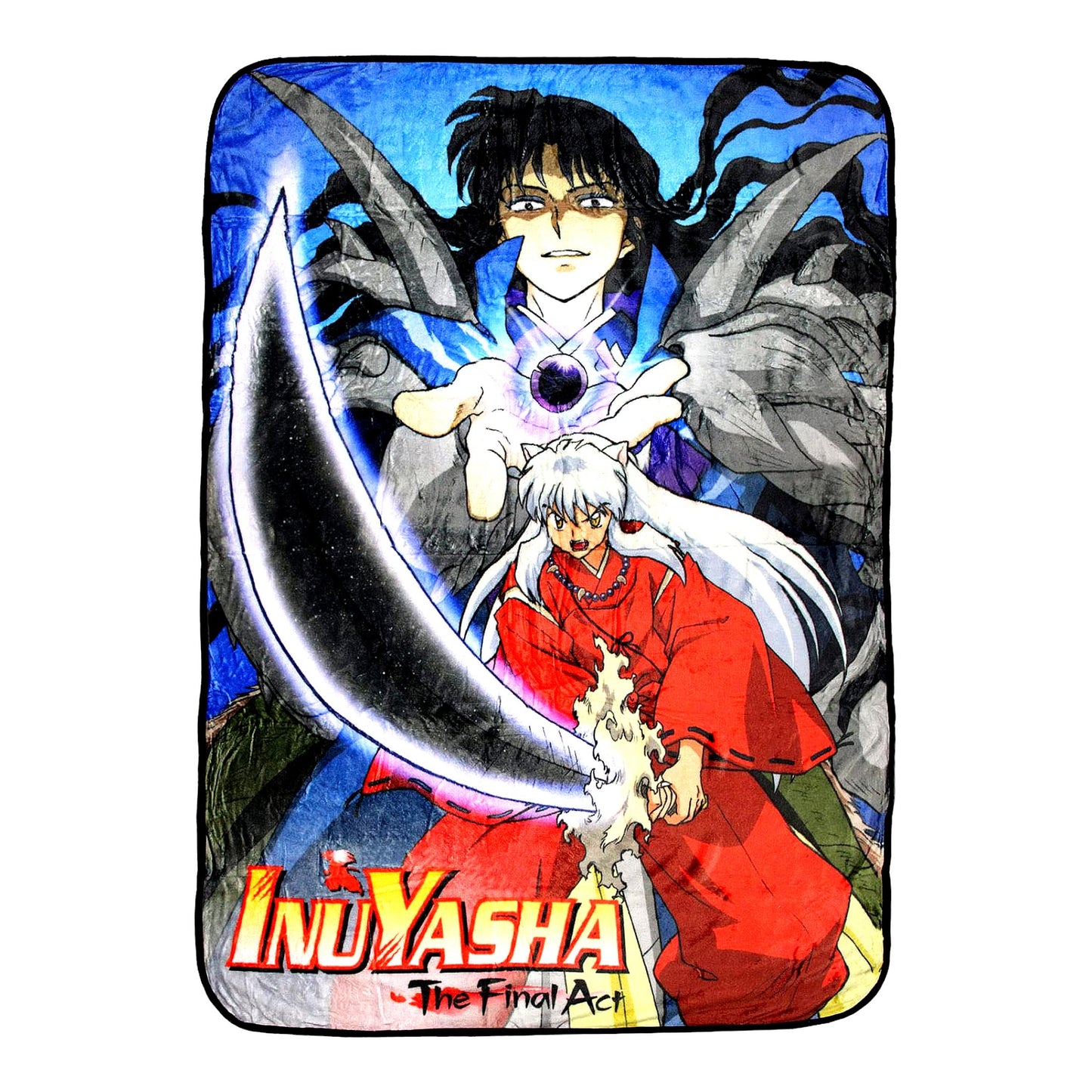 Inuyasha Final Act Plush Fleece Throw Blanket - Cozy 45" x 60" Anime Naraku Design