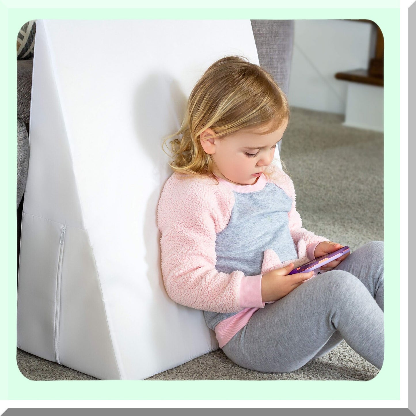 OrthoRelief Elevate Pillow - Neck Pain Relief Wedge, Headache Support, Acid Reflux Pillow, Shoulder & Back Pain Relief, Foot & Knee Support, Restless Leg Syndrome Pillow - 24x24x12 Inches White