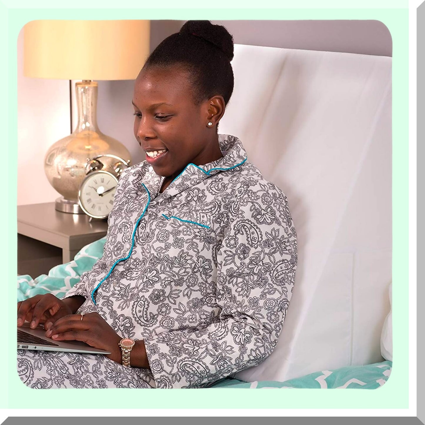 OrthoRelief Elevate Pillow - Neck Pain Relief Wedge, Headache Support, Acid Reflux Pillow, Shoulder & Back Pain Relief, Foot & Knee Support, Restless Leg Syndrome Pillow - 24x24x12 Inches White