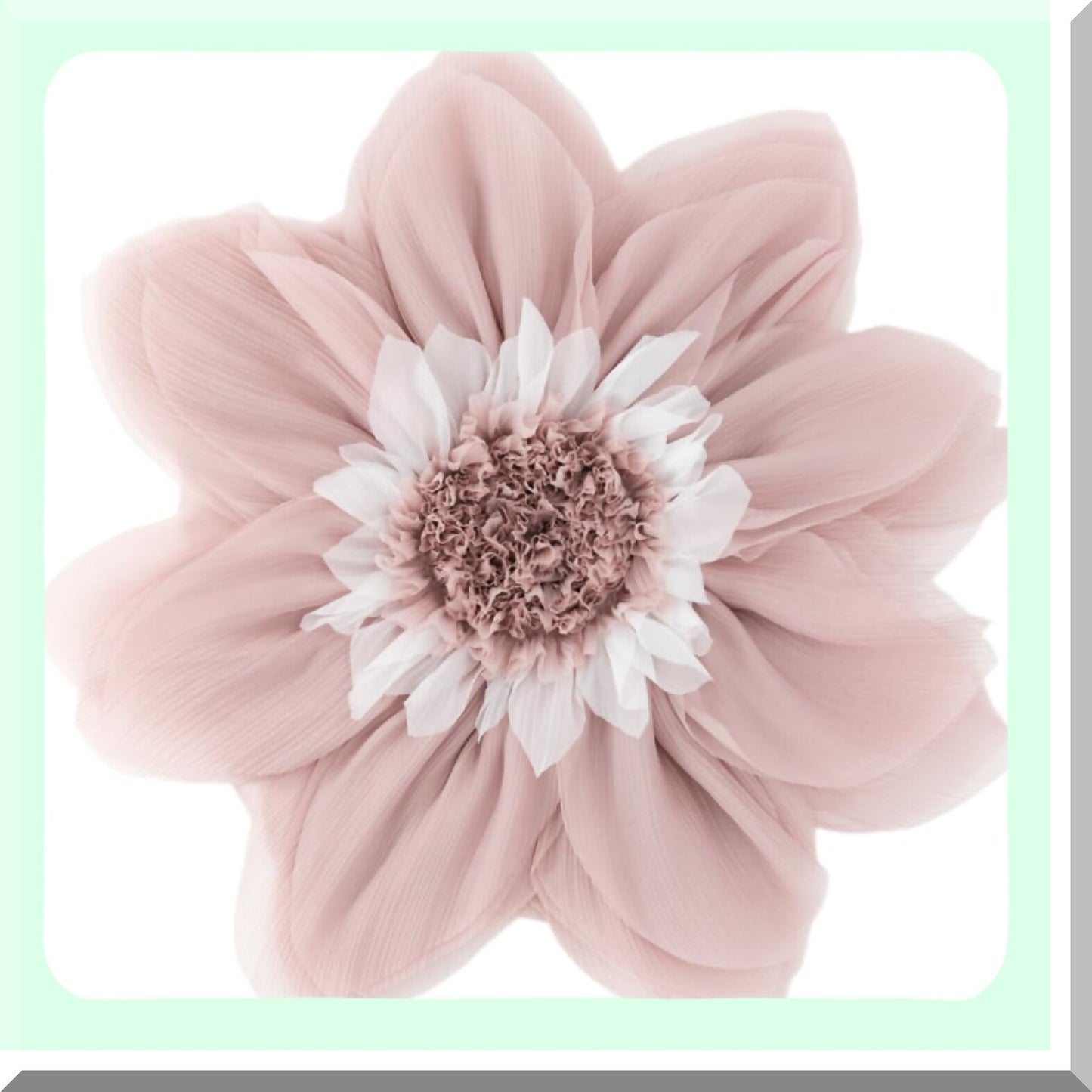 Rosegold 3D Floral Accent Pillow - Aesthetic Decor Cushion for Bed, Couch, Sofa, Chair - Round Decorative Throw Pillow Cover - 12 Inches - Bedroom Décor