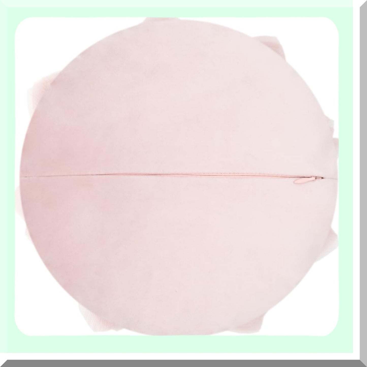 Rosegold 3D Floral Accent Pillow - Aesthetic Decor Cushion for Bed, Couch, Sofa, Chair - Round Decorative Throw Pillow Cover - 12 Inches - Bedroom Décor