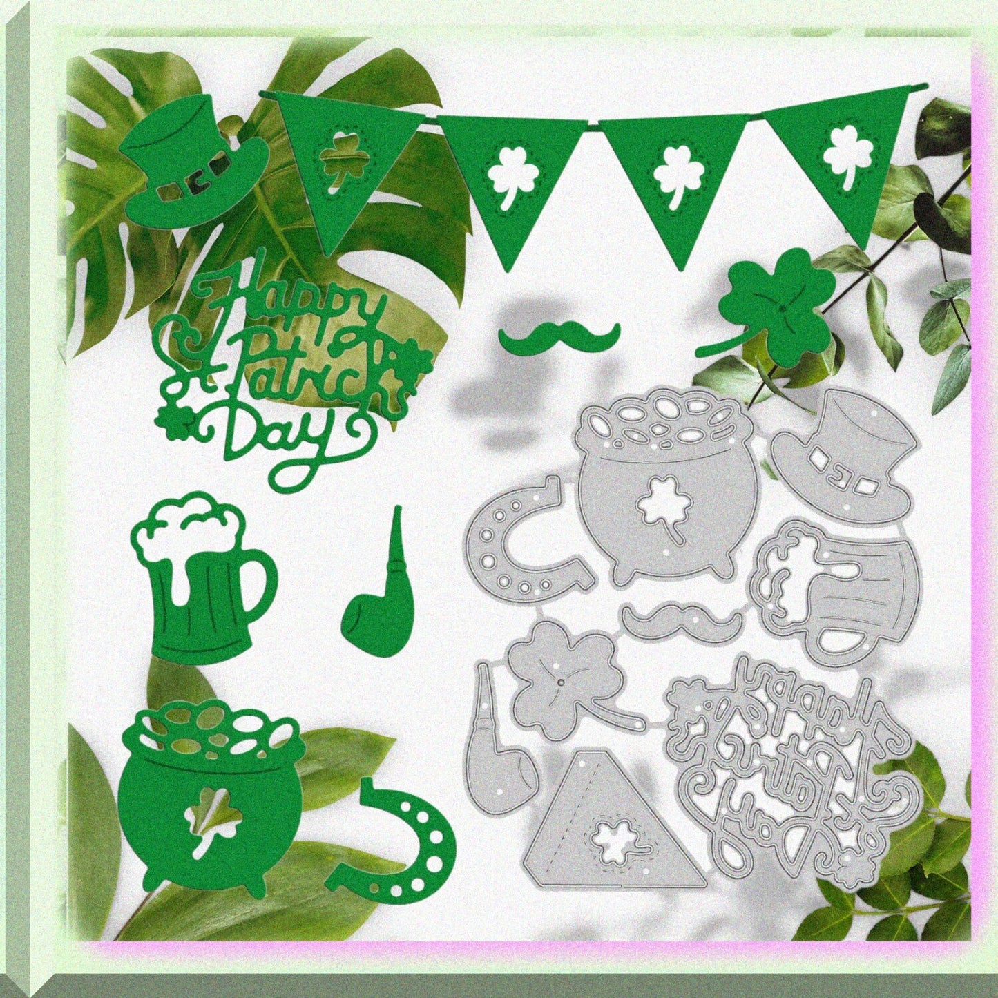 9Pcs Metal Cutting Dies Set for Scrapbooking and Card Making