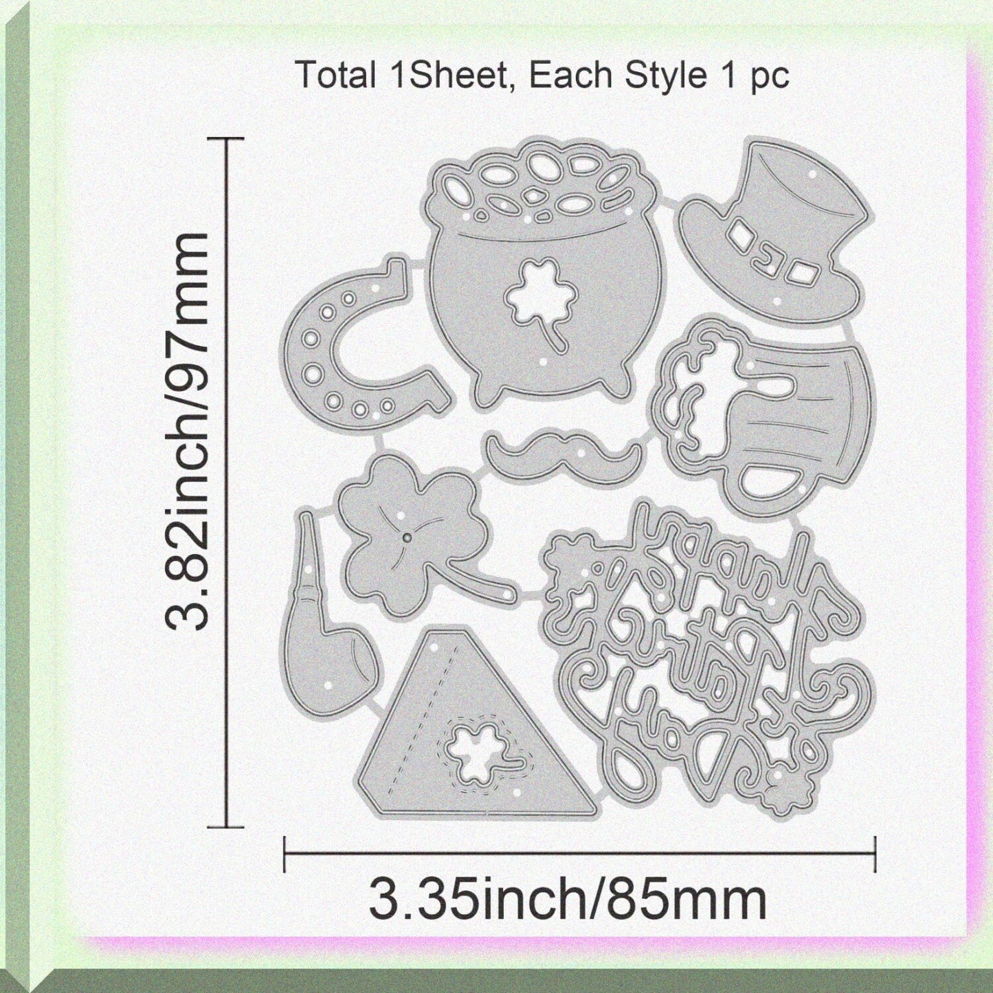 9Pcs Metal Cutting Dies Set for Scrapbooking and Card Making