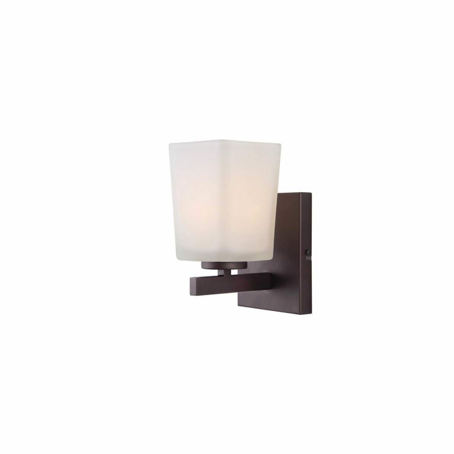 Hartley 1 Light Vanity Light Rubbed Bronze Opal Glass