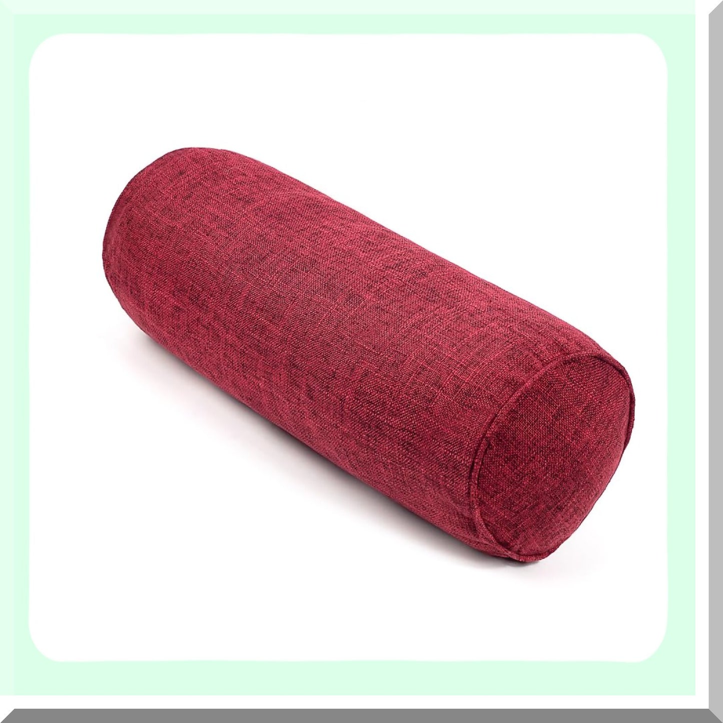 ComfortCyl Neck Support Pillow - Round Cervical Roll for Pain Relief & Sleep. Removable Washable Cover. Ideal for Chair, Car, Sofa.