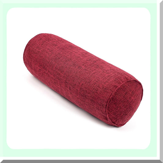 ComfortCyl Neck Support Pillow - Round Cervical Roll for Pain Relief & Sleep. Removable Washable Cover. Ideal for Chair, Car, Sofa.
