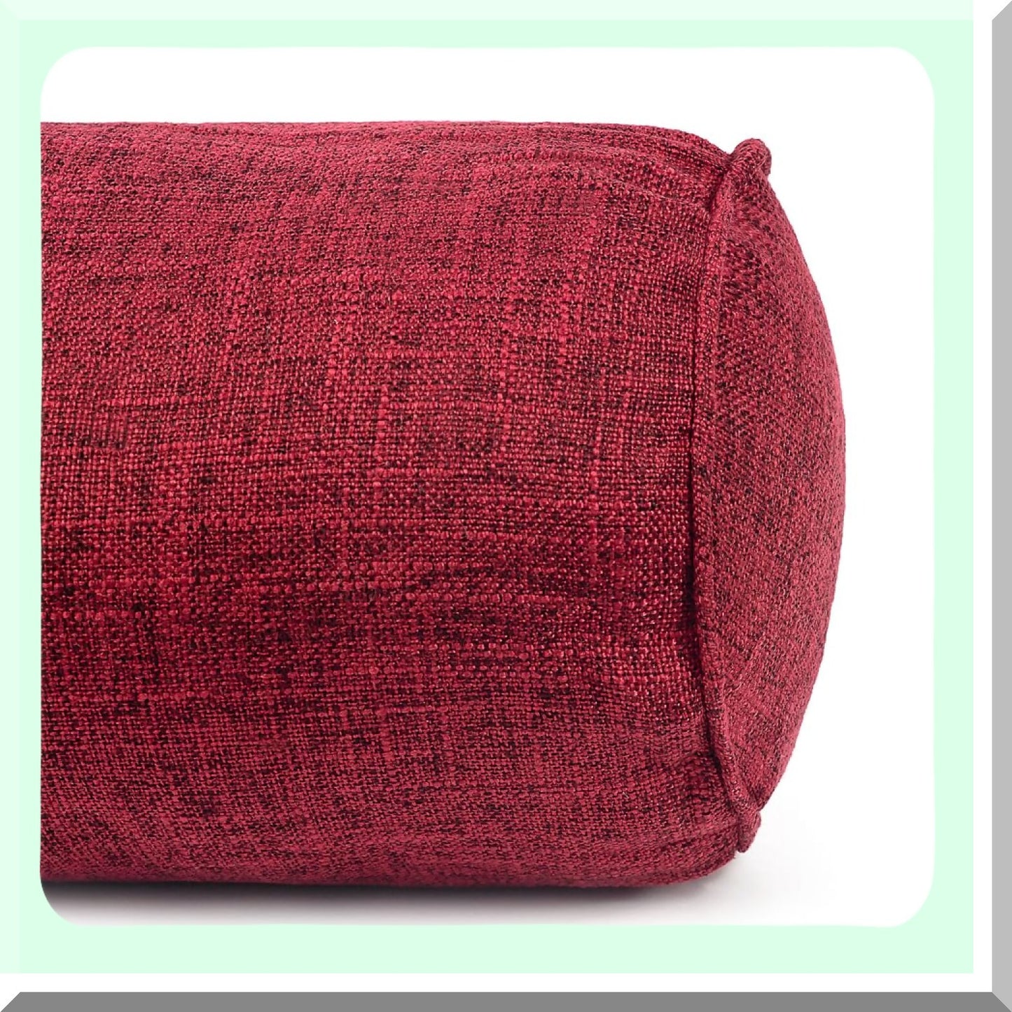 ComfortCyl Neck Support Pillow - Round Cervical Roll for Pain Relief & Sleep. Removable Washable Cover. Ideal for Chair, Car, Sofa.