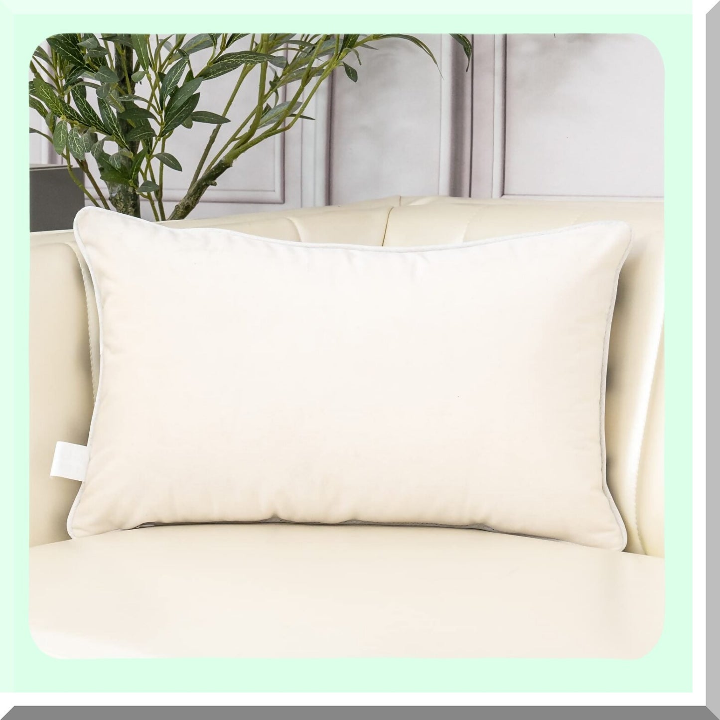 Luxury Geometric Plaid Velvet Lumbar Pillow Cover - Modern Stripes Throw Pillowcase for Couch or Bed - White Black Rectangle Decorative Cushion Case 12x20"