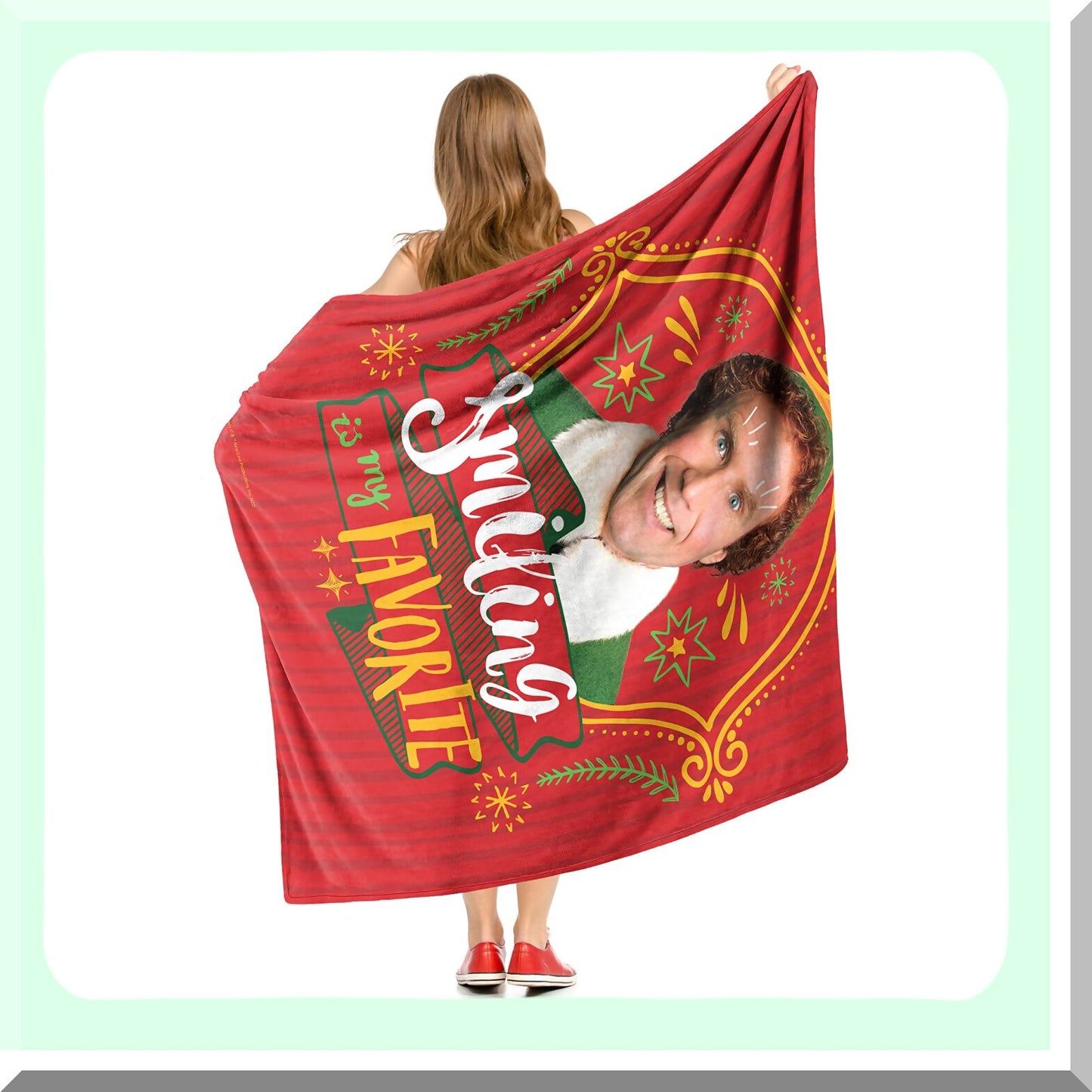 CozyElf SilkTouch Throw Blanket - 50x60, Smiling Comfort