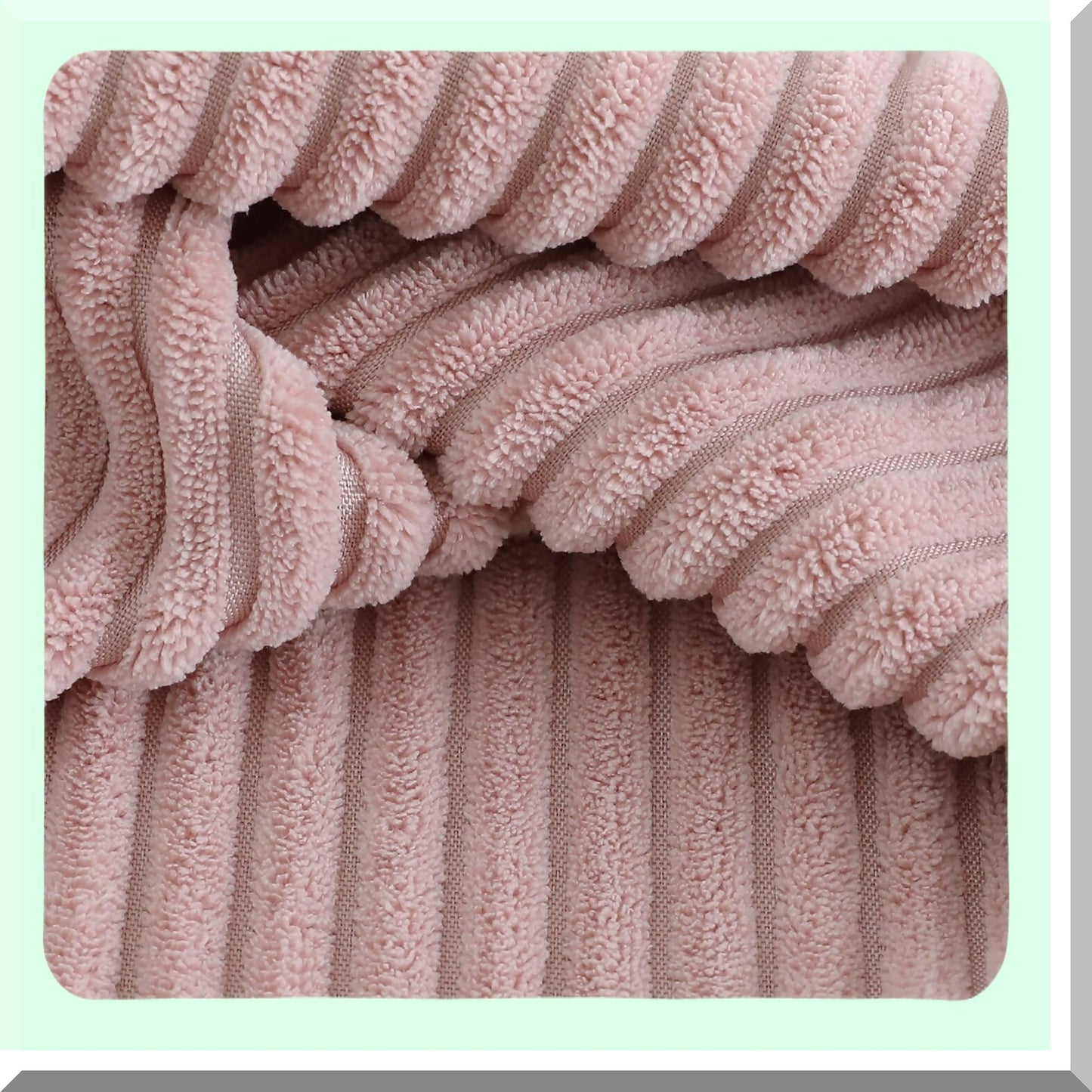 Soft Striped Boho Pom Pom Pillow Covers - Blush Pink 18x18 Inch Farmhouse Decor for Couch, Sofa, Bed, Chair - Pack of 2 Outdoor Throw Pillows