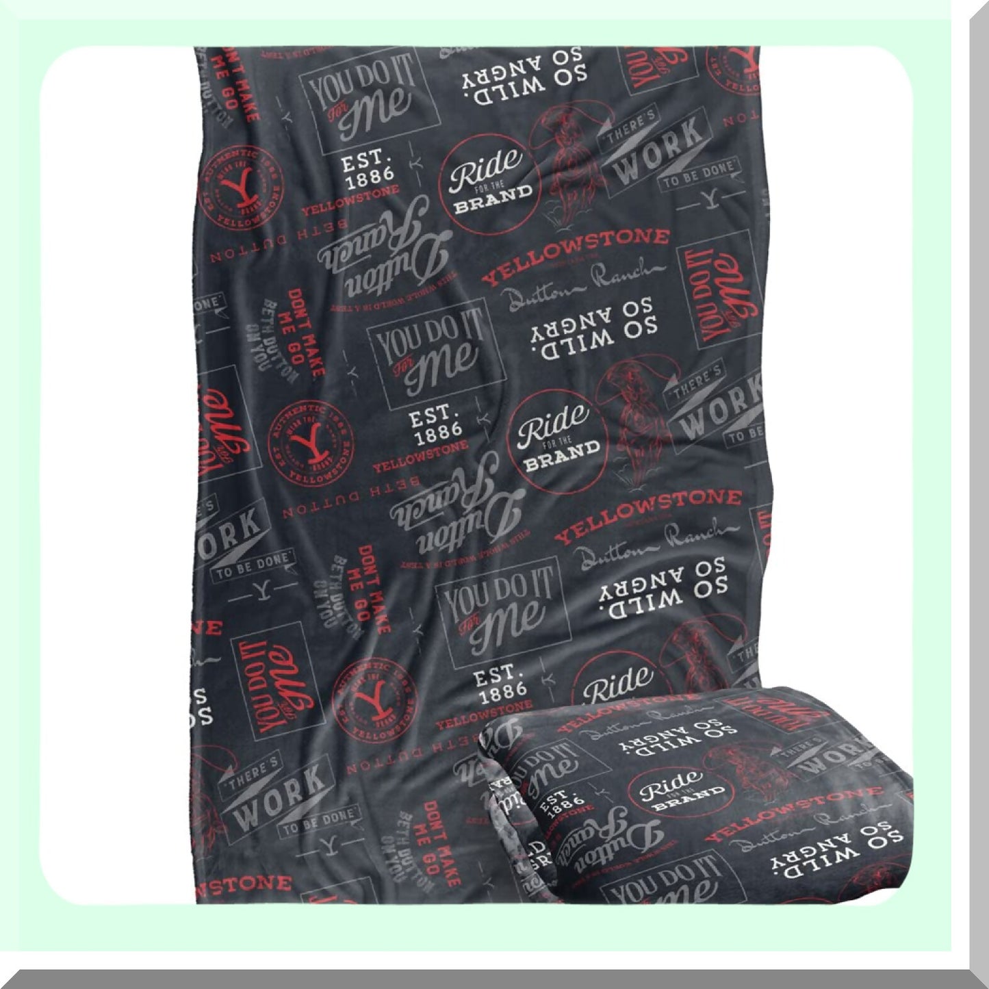 SilkySoft Comfort Throw - 36"x58" Ultra Plush Blanket with 'You Do It for Me' Pattern"