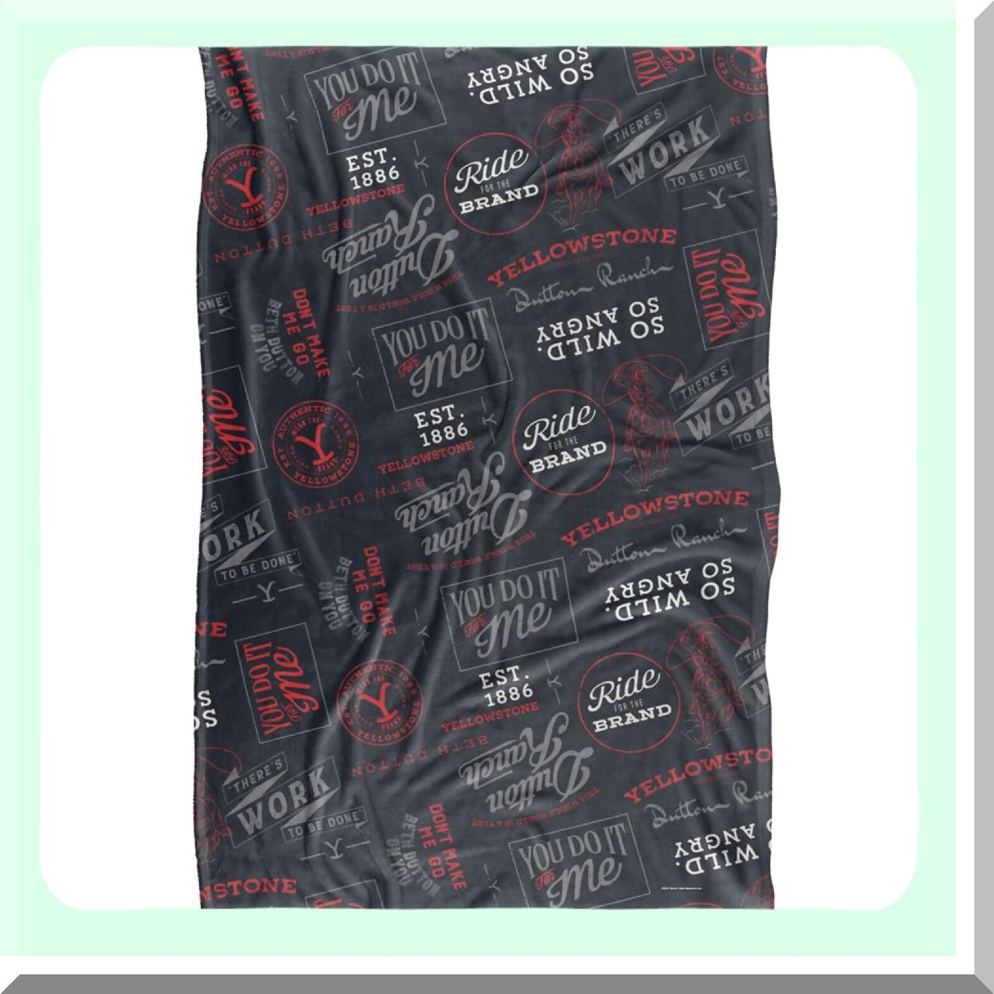 SilkySoft Comfort Throw - 36"x58" Ultra Plush Blanket with 'You Do It for Me' Pattern"