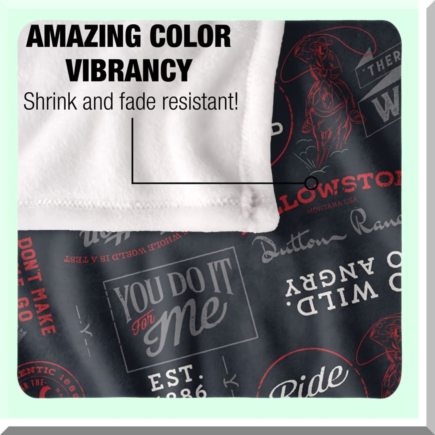 SilkySoft Comfort Throw - 36"x58" Ultra Plush Blanket with 'You Do It for Me' Pattern"