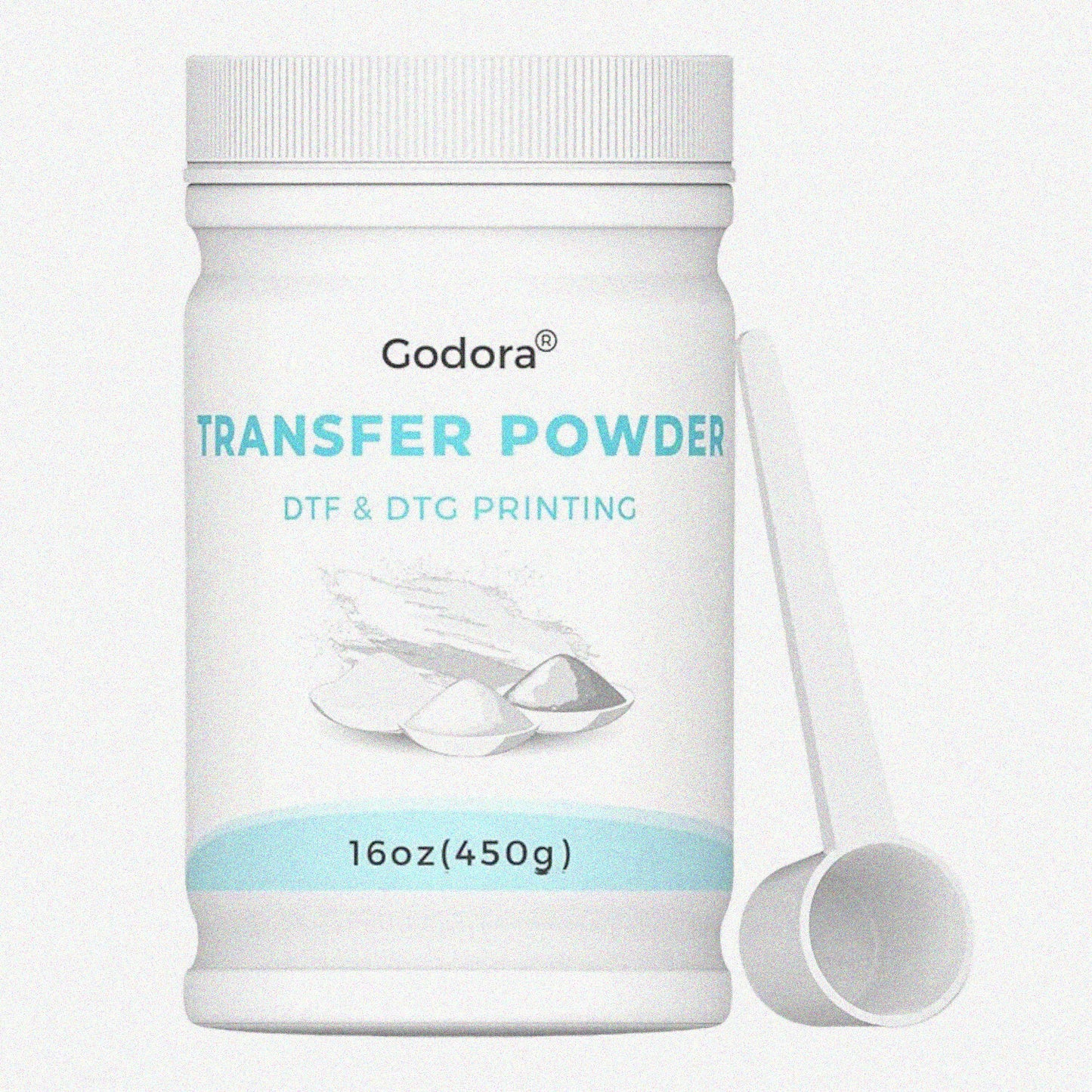 DTF Fusion Powder 450g White Adhesive for Dark Garments