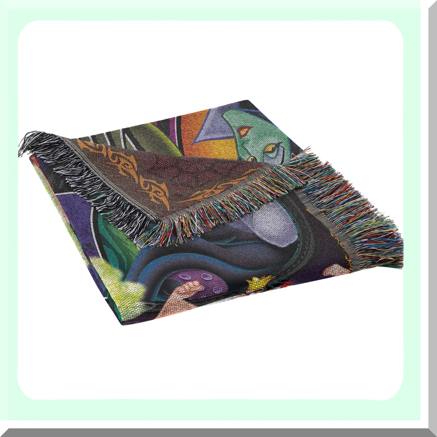 Dark Enchantment Woven Tapestry Throw Blanket, 48" x 60" - Vile Villains Collection"