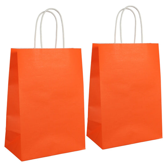 Voila Medium Orange Kraft Paper Gift Bags, 2-ct. Packs (Pack of 36)