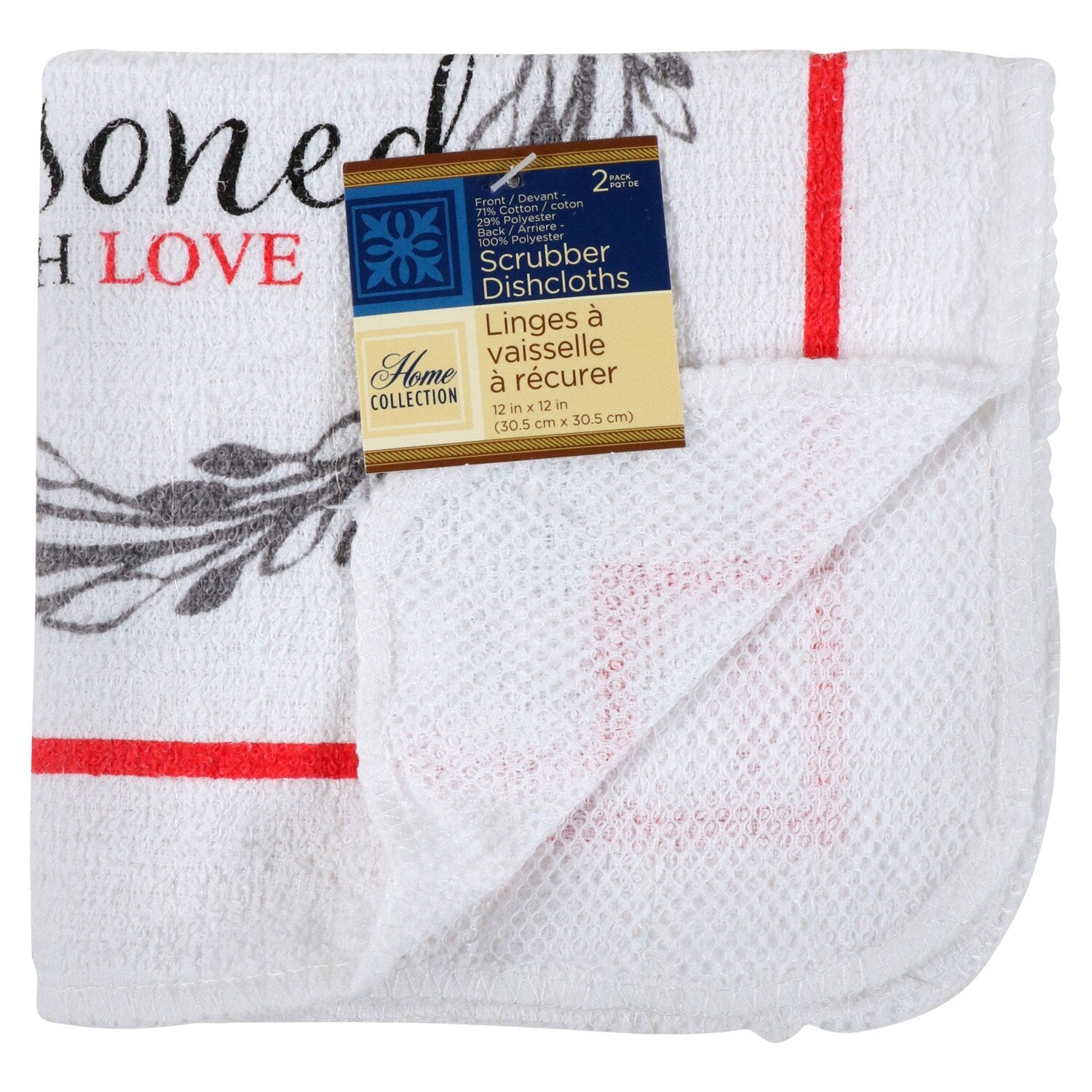 Home Collection Sentiments Dishcloths, 2-ct. Packs (Pack of 12)