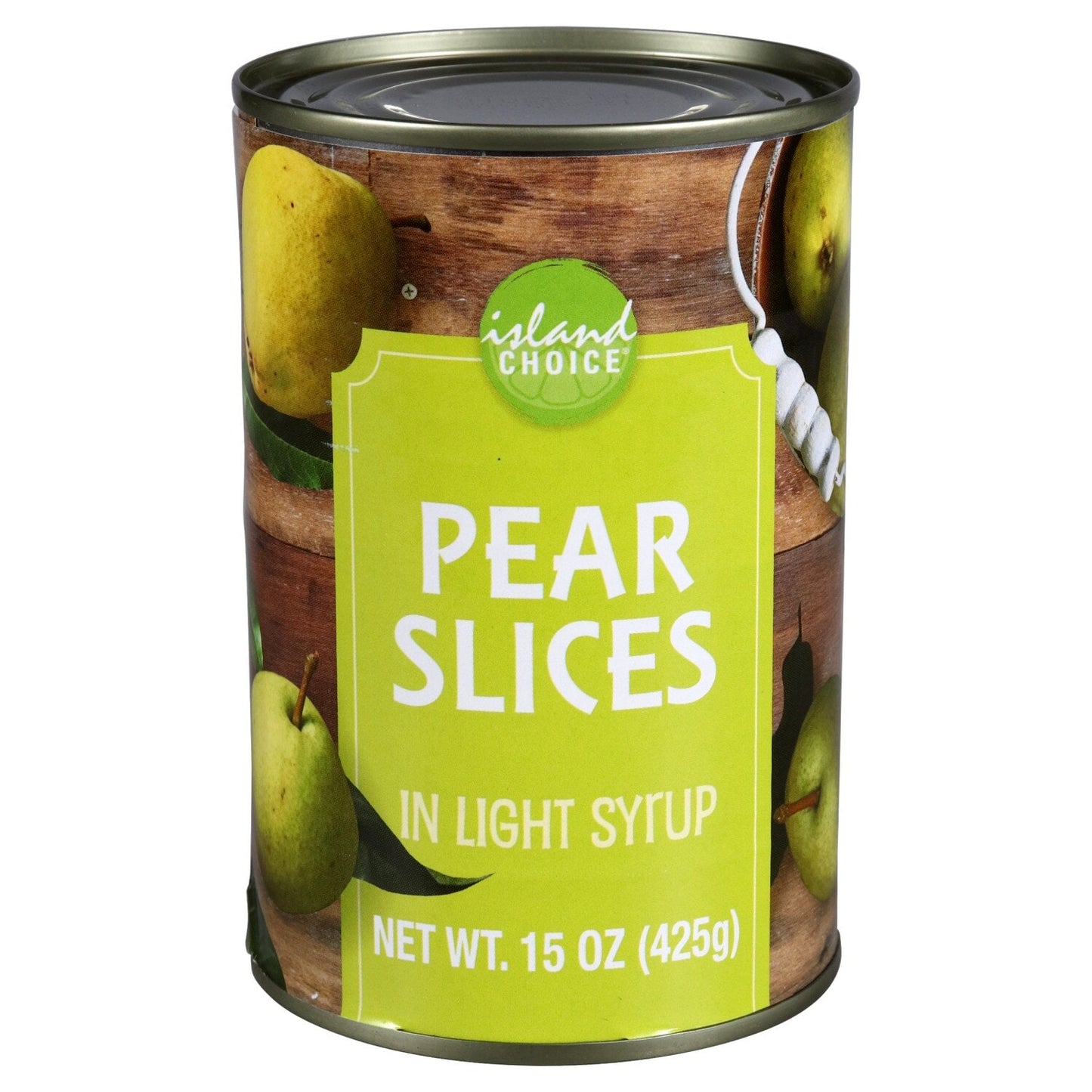 Island Choice Pear Slices in Light Syrup, 15 oz. (Pack of 24)