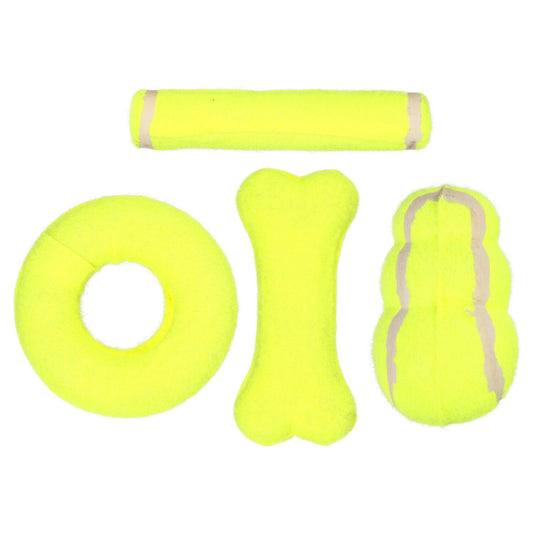 Kennel Club Fun Shaped Tennis Ball Dog Toys, 6x2.75x1.125-in. (Pack of 36)