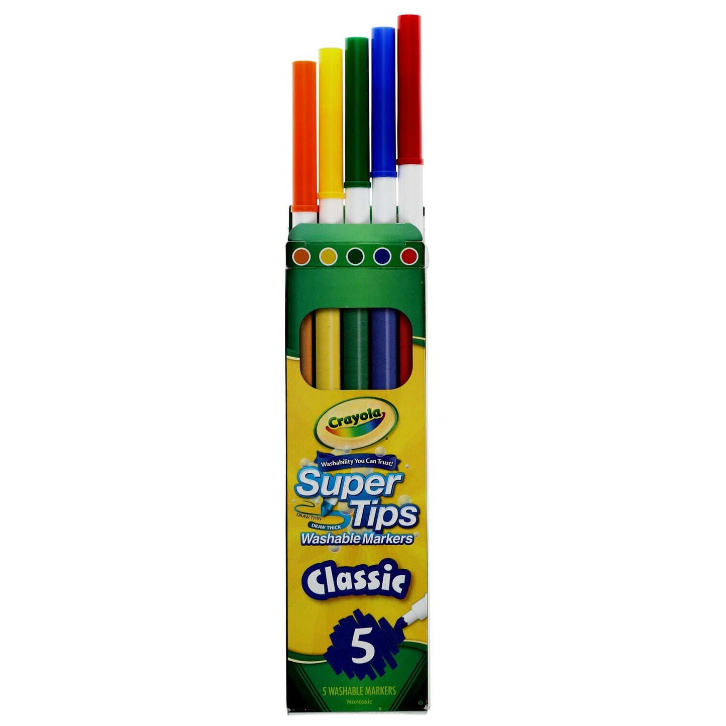 Crayola Super Tip Washable Markers, 5-ct. Packs (Pack of 24)