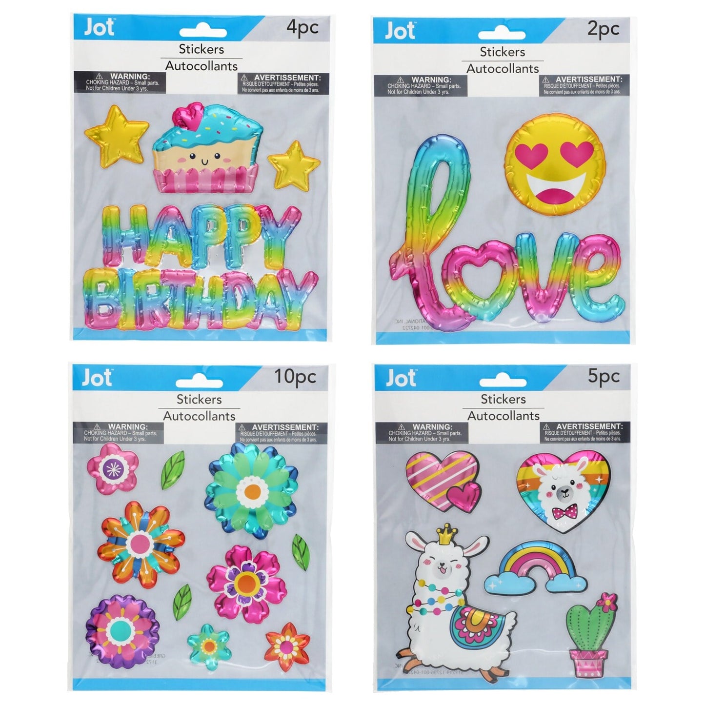 Large Teenage Bubble Stickers (Pack of 24)