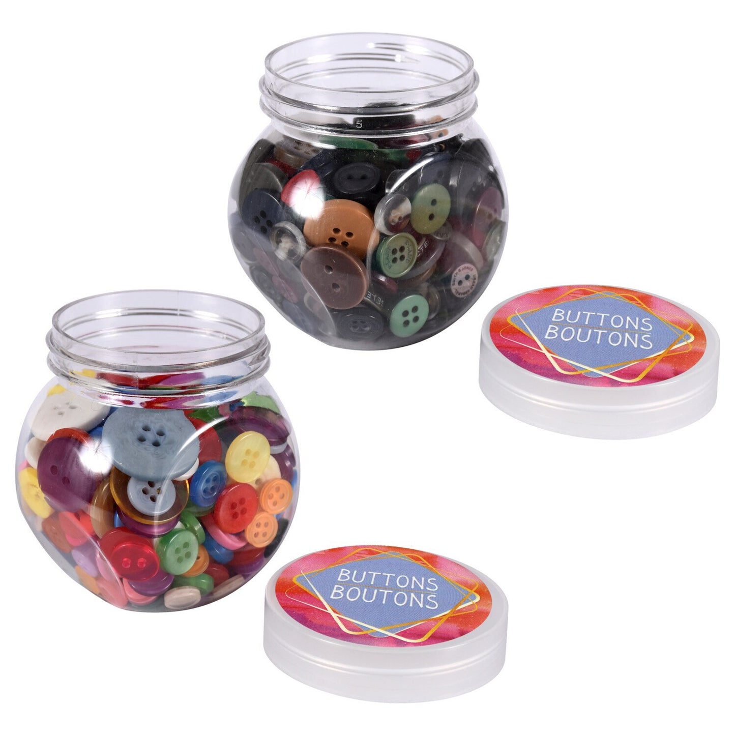 Crafter's Square Notions Craft Button Jars, 2.8 oz. (Pack of 32)