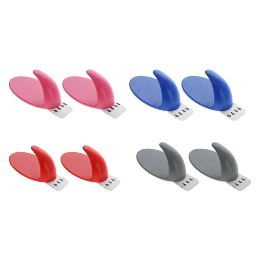 White Plastic Removable Wall Hooks, 3 lbs. (Pack of 24)