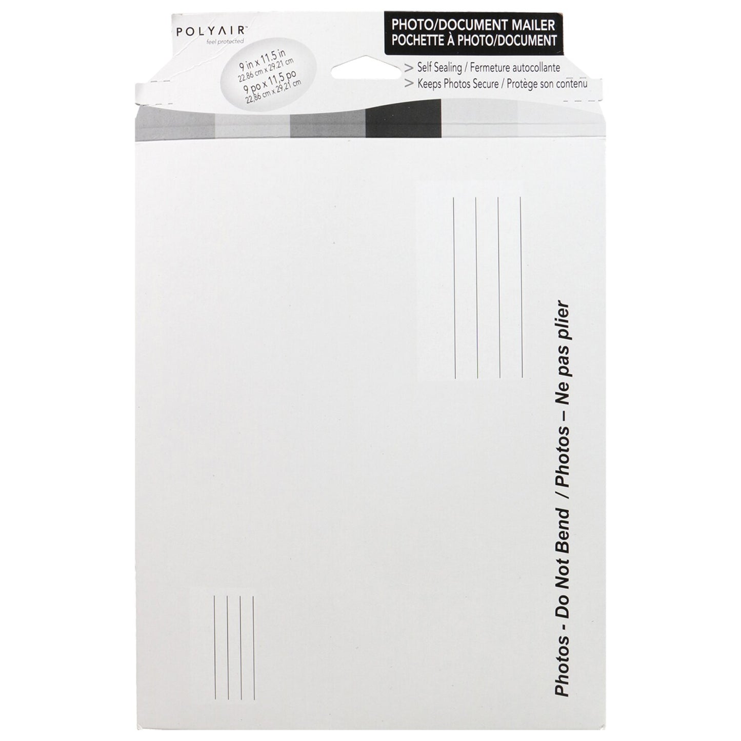 Polyair Rigid Document Mailers, 9x11.5-in. (Pack of 25)