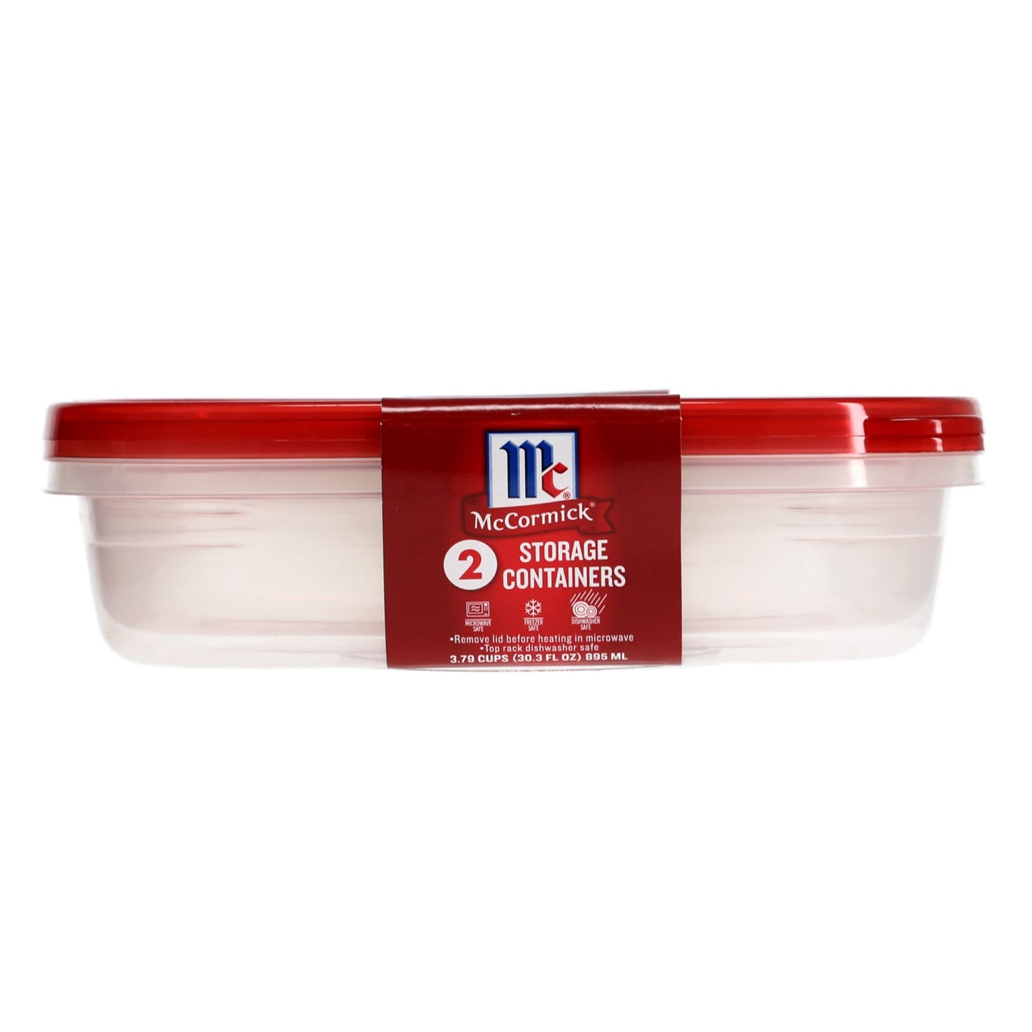 McCormick 3.79 Cups Storage Containers, 2-ct. Packs (Pack of 24)