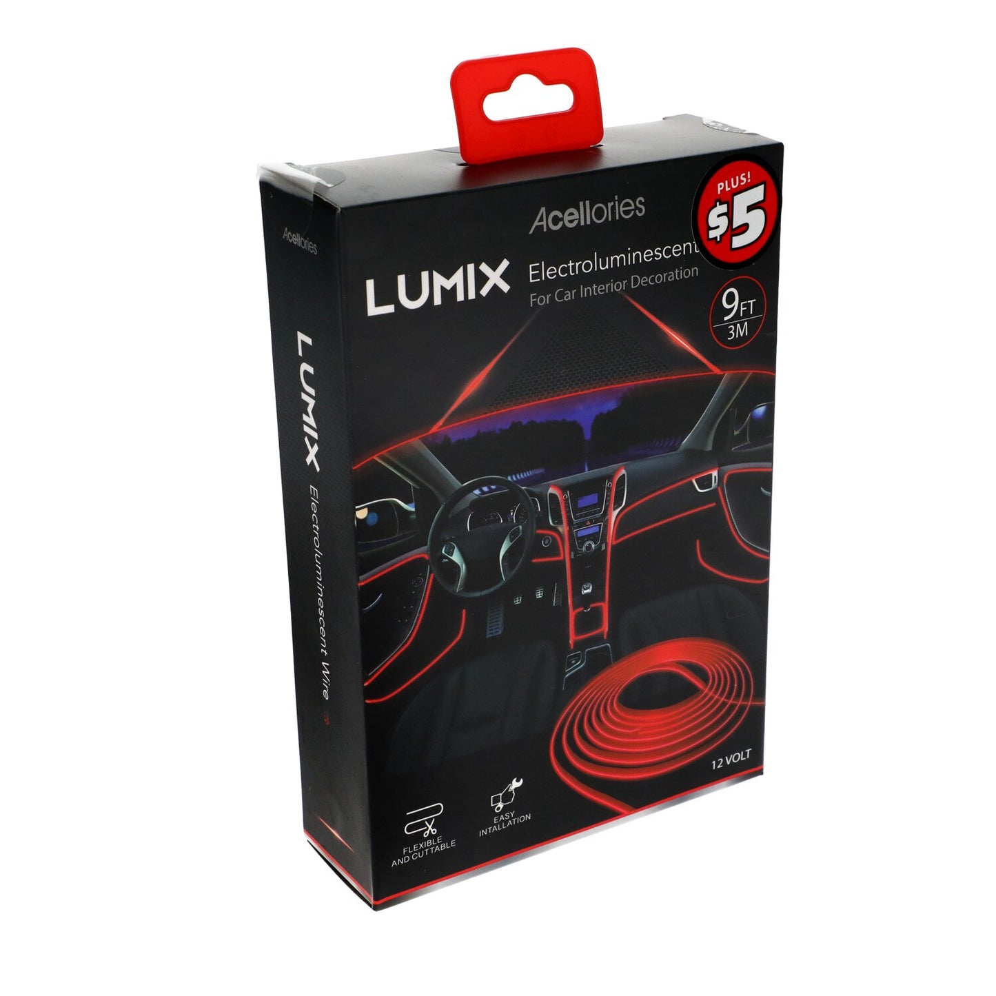 LUMX LED Interior Luminescent Car Trim Lights, 9-ft (Pack of 1)
