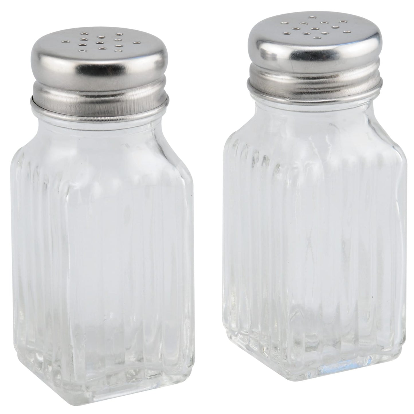 Cooking Concepts Clear Glass Salt and Pepper Shakers, 2-ct. Sets (Pack of 4)