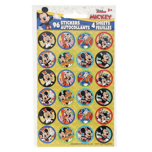 Disney Mickey Mouse Clubhouse Sticker Sheets, 4 Sheet Packs (Pack of 24)
