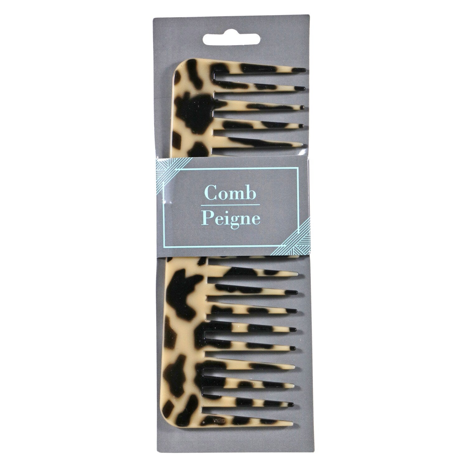 Leopard Printed Combs, 6.5x2.25 in. (Pack of 36)