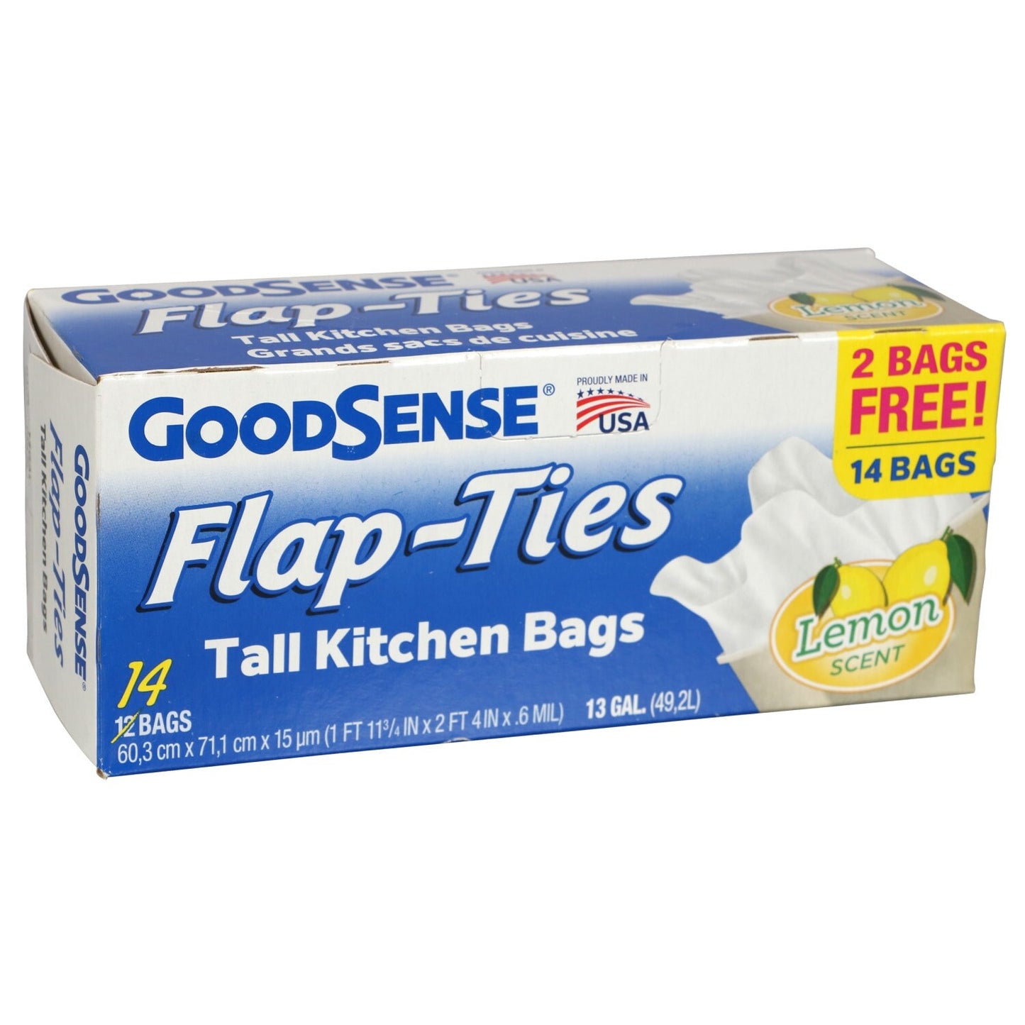 BONUS! GoodSense Lemon-Scented Tall Kitchen Trash Bags, 13 gal. (Pack of 36)