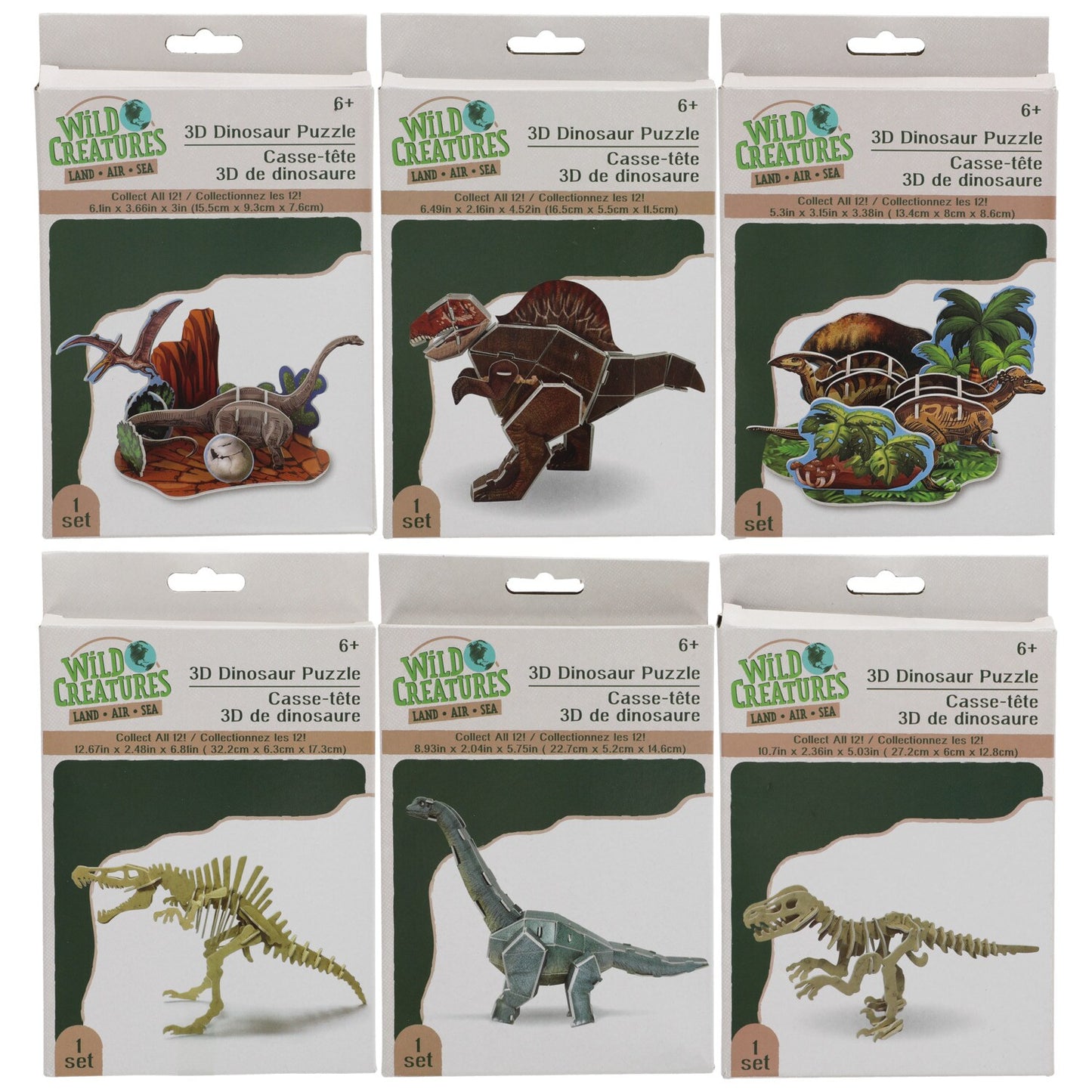 3D Dinosaur Puzzle (Pack of 36)