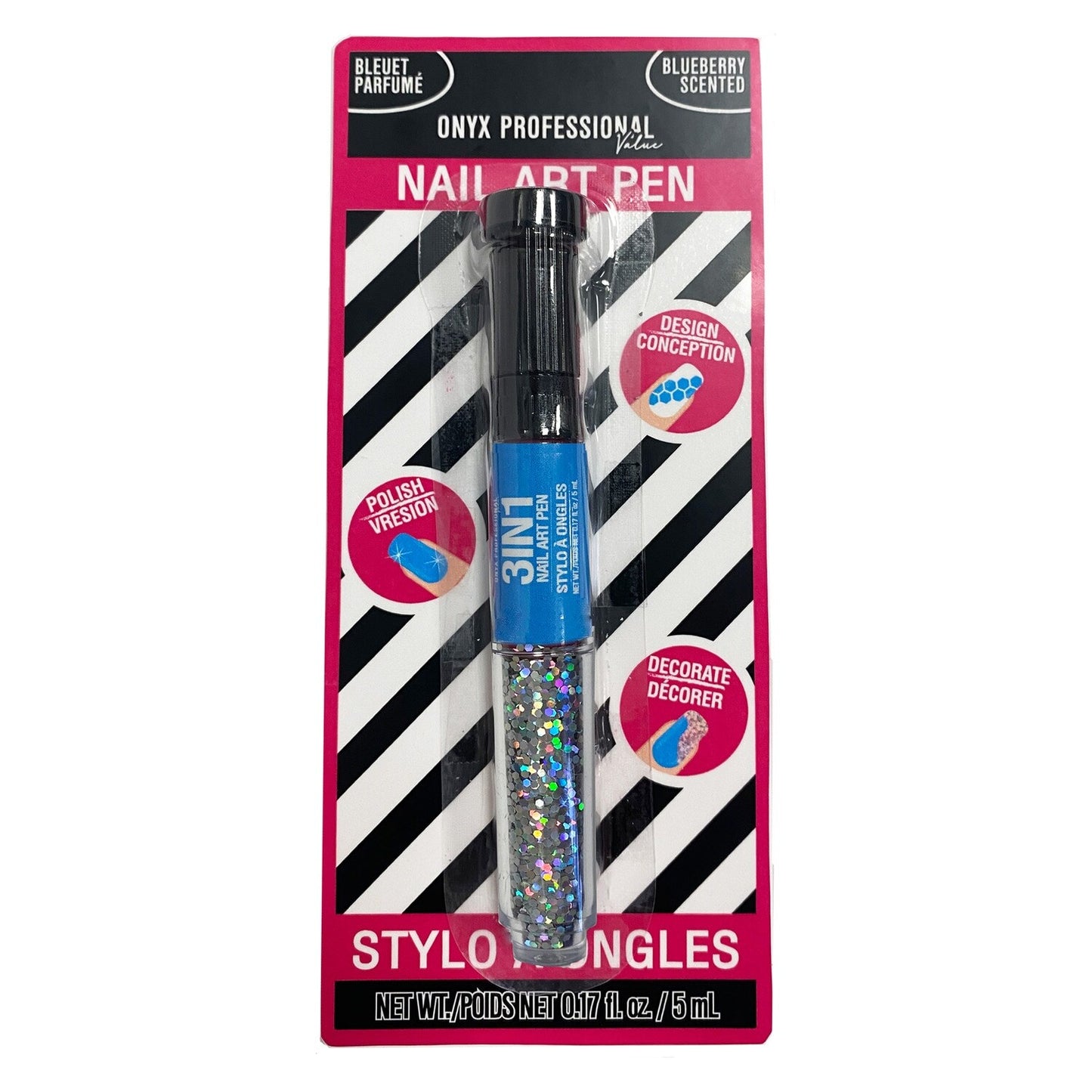 Sassy+Chic 3-in-1 Nail Art Pens (Pack of 32)