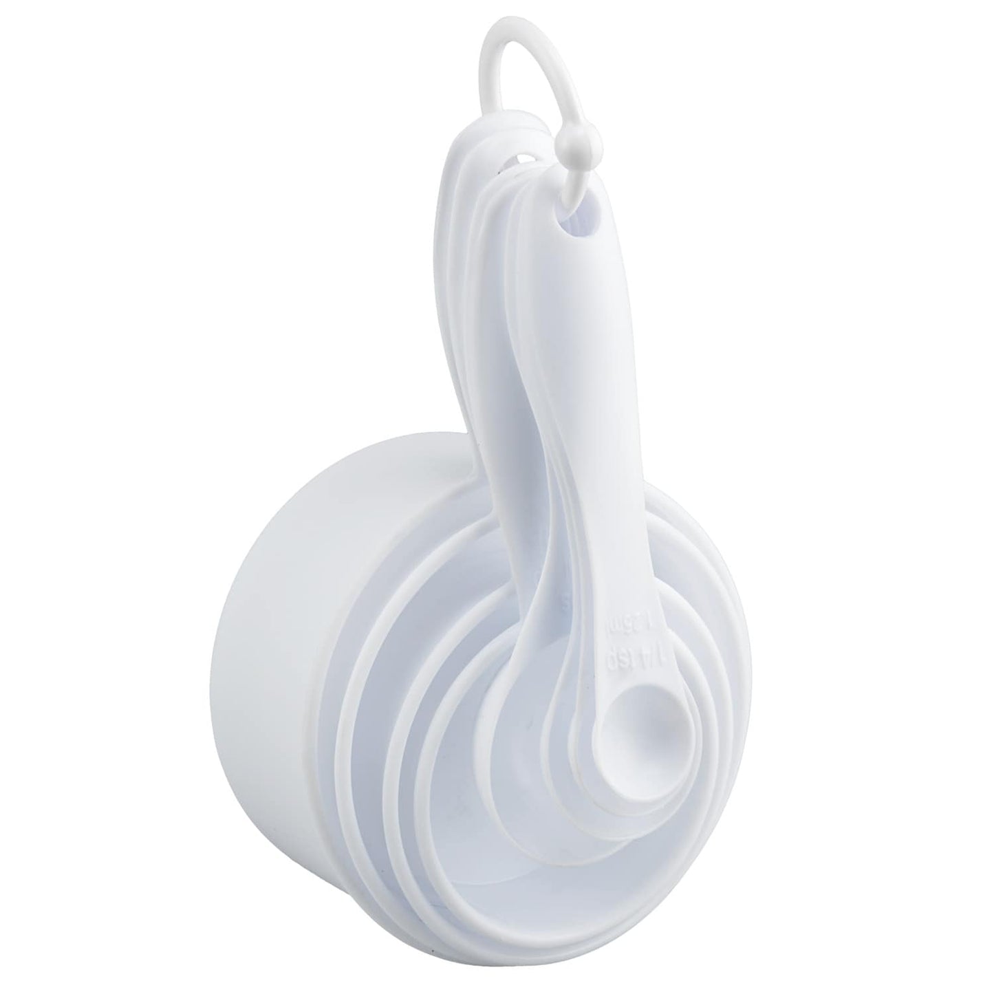 Cooking Concepts White Plastic Measuring Cup & Spoon Sets (Pack of 4)