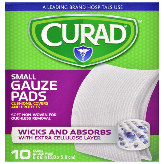 Curad Small Non-Woven Gauze Pads, 10-ct. Box (Pack of 24)