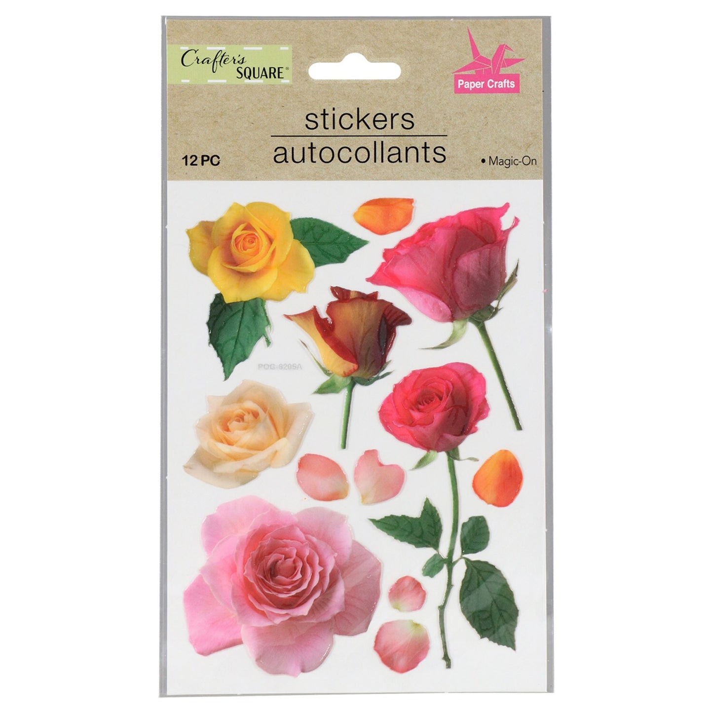 Crafter's Square Floral Stickers (Pack of 36)