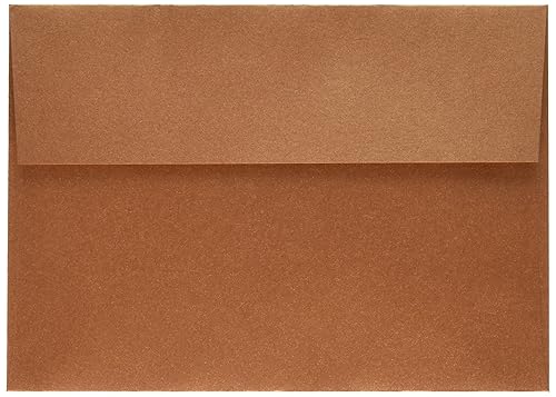 A7 Copper Metallic Invitation Envelopes, 50 Pack