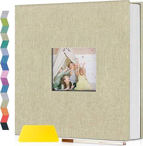 Self-Adhesive Photo Album with Display Window, 40 Pages