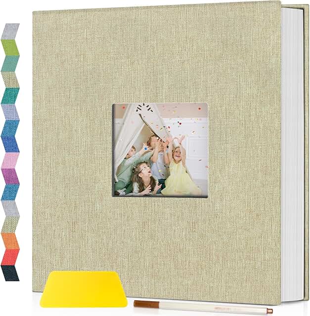 Self-Adhesive Photo Album with Display Window, 40 Pages