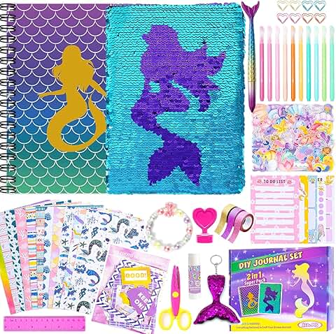 2-Pack DIY Journal Kit for Girls Ages 8-14