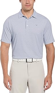 Men's Chevron Print Short Sleeve Golf Polo